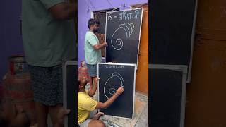 Draw a lord Ganesha With 6 Number step by step for beginners art shorts [upl. by Dina]