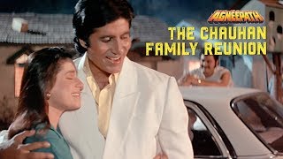 The Chauhan family reunion  Agneepath 1990  Amitabh Bachchan Mithun Chakraborty [upl. by Spracklen]