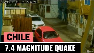 Magnitude 74 Earthquake in Chile Antofagasta  Jul 18 2024 COMPILATION [upl. by Aihsena]