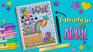 Cómo hacer tu CALENDARIO DE ABRIL  BULLET JOURNAL IDEAS studygram easter pascua [upl. by Breger]