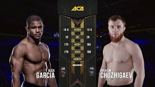 ACA Free Fight  Alex Garcia vs Ibragim Chuzhigaev [upl. by Amsirp]