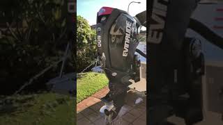 Evinrude ETEC G2 200HO Flush [upl. by Neelear136]