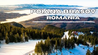 Poiana Brasov Romania December 2023  4K Drone Footage [upl. by Ateval403]