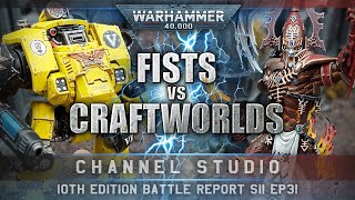 10th Edition Aeldari vs Imperial Fists Warhammer 40K Battle Report 1250pts S11EP31 THE BEND [upl. by Arbe159]