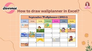 How to draw a wall planner in Excel [upl. by Mccall]