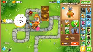 Bloons TD 6  UPDATED Impoppable  Monkey Meadow  No Monkey Knowledge Continues and Powers 192 [upl. by Aryajay561]