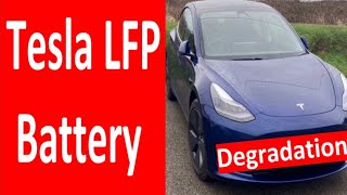 Tesla LFP Battery degradation [upl. by Nnoved649]