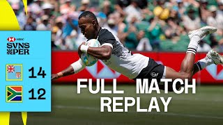 Fiji steal it from South Africa  Fiji v South Africa  Full Match Replay  Perth HSBC SVNS [upl. by Bord]