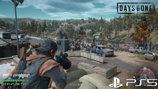 Days Gone  Lobert Draw Ridge Horde amp Pillette Bridge Nero Checkpoint  Horde vs Growler [upl. by Ydarb]