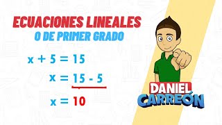 ECUACIONES LINEALES Super facil para principiantes [upl. by Kendall]