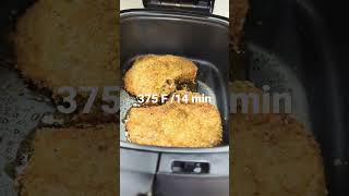 LOW carb Fried pork Chops Air Fryer [upl. by Ahtabbat]