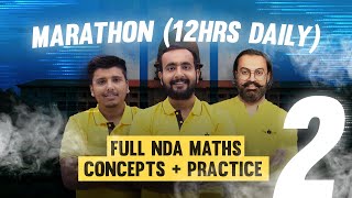 FULL NDA MATHS MARATHON DAY 2  ARPIT SIR  PARVEEN SIR  ANUJ SIR  HELL MONTH  NDA 2 2023 [upl. by Anestassia]