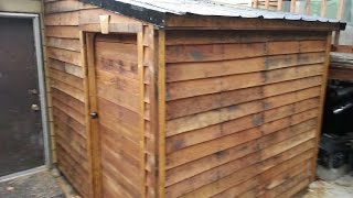 Shed from FREE pallets Timber Framing part 1 [upl. by Irahk]