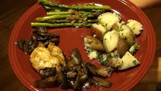 Grouse Marsala with Sheephead Mushrooms Wild Game Recipe  Cooking [upl. by Orianna35]