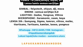 Banyak stok kamera dan lensa likenew buat kalian mau pantau unit bisa langsung ke instagram kita ya [upl. by Weinreb]