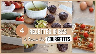 Recettes dété IG bas à base de courgette  des idées de repas faciles et sains [upl. by Halbeib]