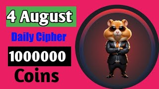 4th August Todays Hamster Kombat Daily Cipher Morse Code [upl. by Afatsuom]