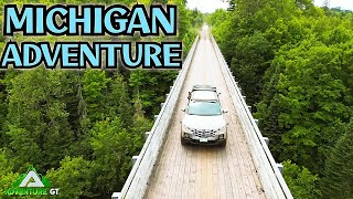 Overlanding Upper Michigan Driving 8 Hours To Find 3 Bridges [upl. by Ethelstan]