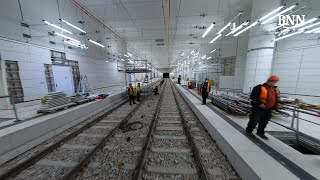 Drohnenflug durch die Karlsruher Kombilösung [upl. by Inilahs]