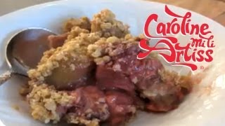 How to make a Strawberry and Rhubarb Crumble [upl. by Fonz710]