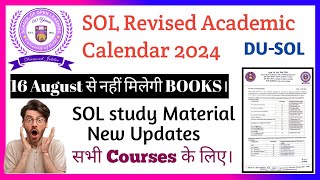 3rd amp 5th semester study Material New update l UG amp PG Course l sol release revised academic Calend [upl. by Hazard281]