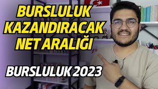 Bursluluk Kazandıracak Net Aralığı  Bursluluk 2023 [upl. by Florine488]