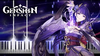 Genshin Impact  Character Demo  quotRaiden Shogun Judgment of Euthymiaquot  Piano Arr by WatchMe ID [upl. by Stephi]