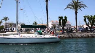 09 05 2015 Hafeneinfahrt Empuriabrava [upl. by Eniladam]