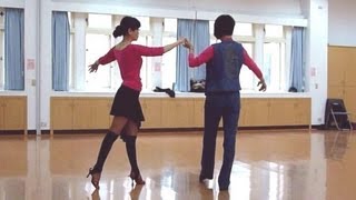 2013蔡秀慧老師國標舞拉丁班教學示範Rumba  Continuous Alemana Turns [upl. by Eatnhoj]