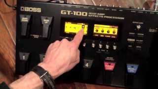 BOSS GT 100 Connections with Roland GA 212 [upl. by Lahcim567]