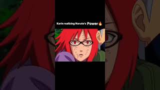 Karin realizing narutos power 🔥sorts naruto [upl. by Inga931]