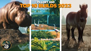 10 BEST BUILDS of 2023  Planet Zoo Best Habitats [upl. by Tsuda]