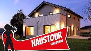 Haus mit Dachterrasse  Förderung für nachhaltiges Bauen von Fingerhaus  Haustour  Hausbau Helden [upl. by Caprice]