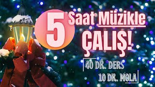 🎵 MÜZİKLİ 40 DAKİKA POMODORO SAYACI SAATİ ZAMANLAYICISI  5 SAAT [upl. by Sinaj]