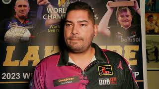 Jelle Klaasen Vs Edwin Torbjornsson  POST MATCH INTERVIEW Lakeside2023 [upl. by Rubliw]