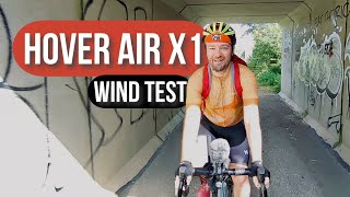 HOVER X1 IN STRONG WIND amp BATTLE DAMAGE bike drone [upl. by Beera]