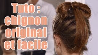 Tuto Coiffure Comment réaliser un chignon facile pour un mariage [upl. by Squires]