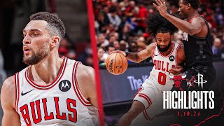 HIGHLIGHTS Chicago Bulls beat Rockets 124119 in OT behind Coby Whites 30 points [upl. by Dduj771]