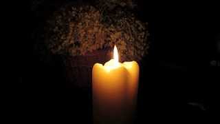 Beautiful soft burning candle ● 3 hours ● in HD [upl. by Riatsala]