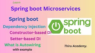 What is Spring boot dependency injection  Thiru Academy [upl. by Conners]