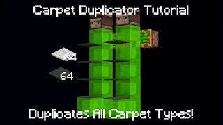 Minecraft Carpet Duplicator Tutorial  113  116 [upl. by Reseta]