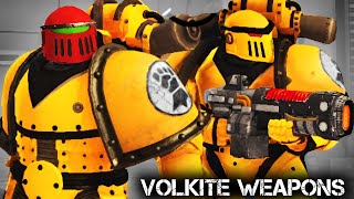 30k Imperial Fists with Volkite Weapons vs Orks  Warhammer 40k Space Marine Augmented Mod [upl. by Enad906]