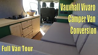 Vauxhall Vivaro Camper Van Conversion  Full Van Tour [upl. by Enelyam]