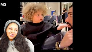 Drake And His Son Adonis Graham Moments  Reaction [upl. by Airbmat]