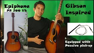 Epiphone PR 200 VS Inspired by Gibson REVIEW [upl. by Wardle]