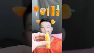 🧡🍊🥕🎧ASMR Orangethemed Mukbang  Perfect for Sleepimmersive asmr asmrsounds [upl. by Bern]