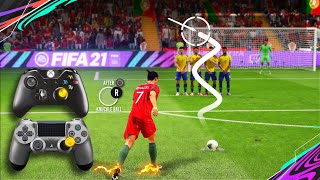 FIFA 21 KnuckleballPower Free Kick Tutorial [upl. by Sollie906]