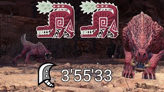 MHW Greatsword  Challenge Quest 2 Intermediate  Double Odogaron A rank solo 0355quot33 [upl. by Lochner]