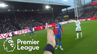 Premier League Ref Cam Crystal Palace v Manchester United Penalty shout  NBC Sports [upl. by Gaivn]