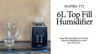 REVIEW HUPRO 771 Six Liter Top Fill Cool and Warm Mist Humidifier for Rooms up to 500 Sq Feet [upl. by Eek752]